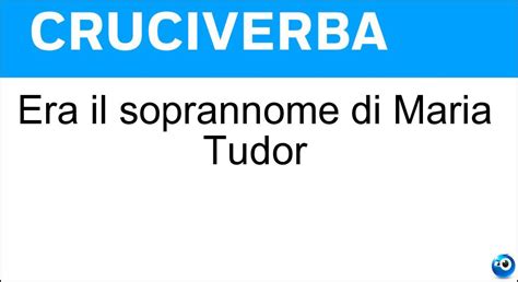 maria tudor cruciverba|maria i tudor.